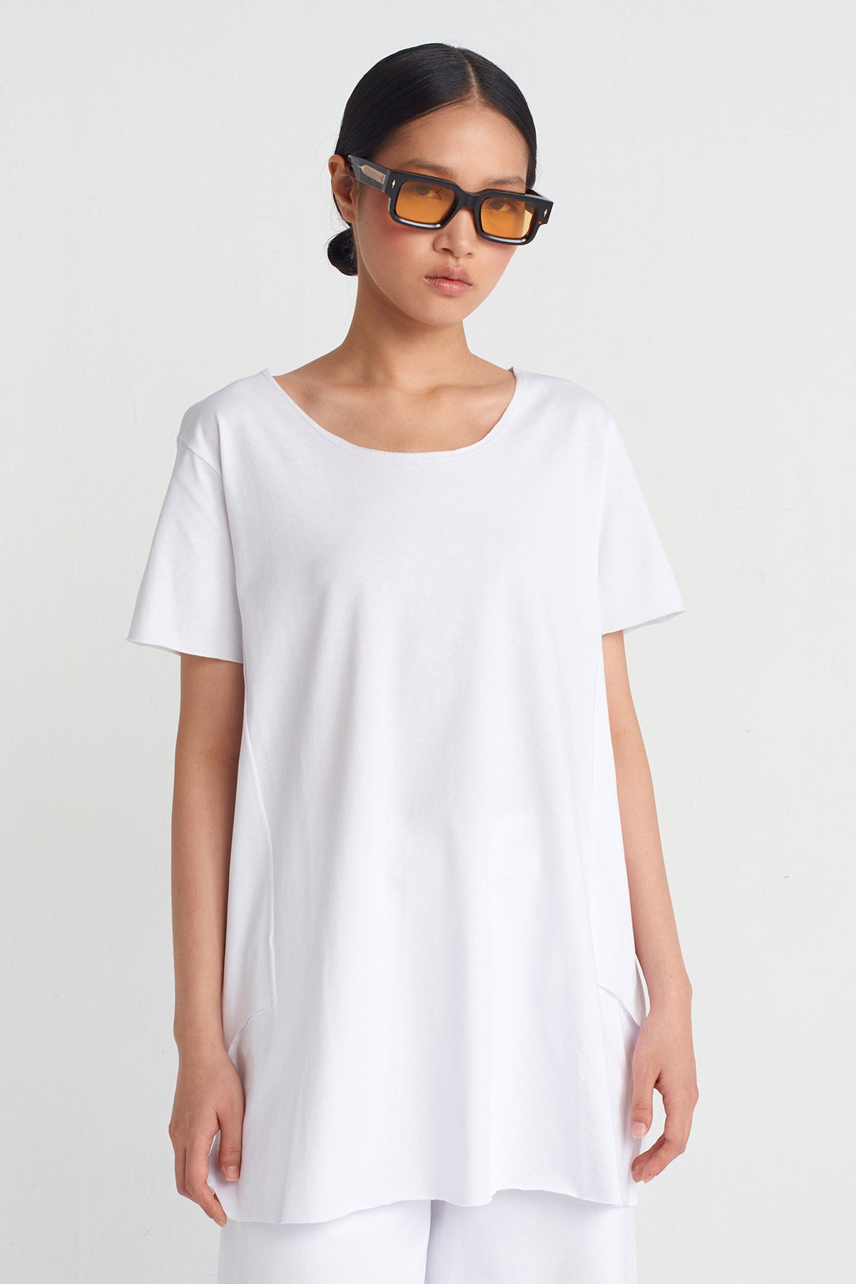 Off White Oversize T-shirt-Y251011006